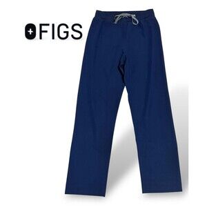 FIGS Livingston Straight Leg Scrub Pants Navy Blue Medical Uniform Size Medium